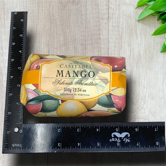 NEW Castelbel Mango Aromatic Soap Bar Jumbo 12.5 oz Wrapped Made in Portugal NWT - Picture 3 of 3